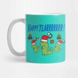 New Year dinosaur illustration Mug